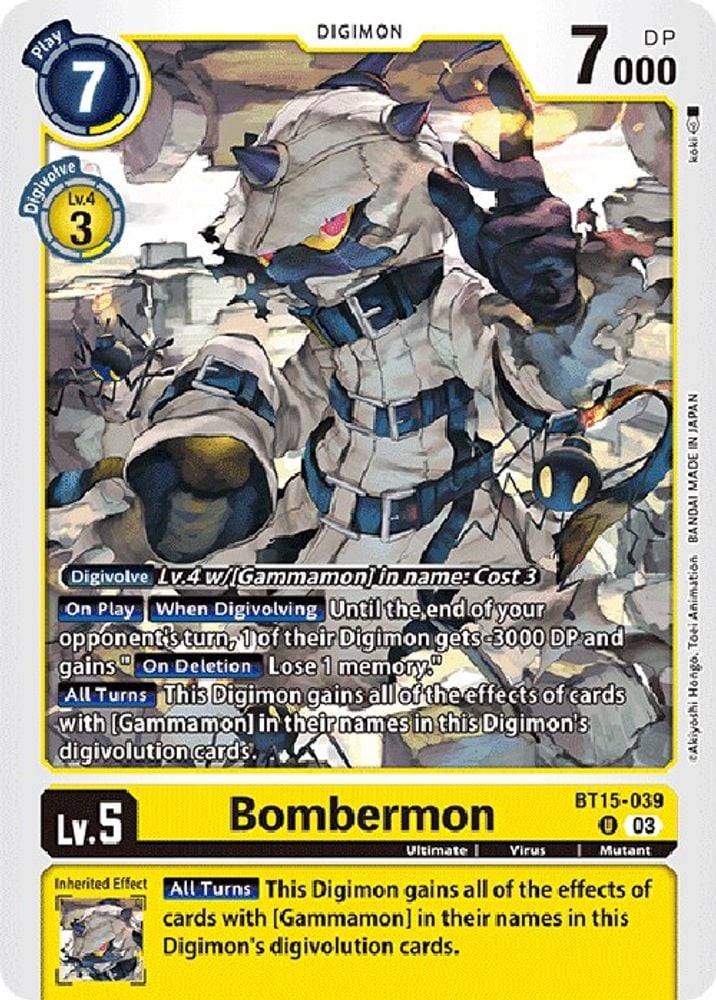 Bombermon (#BT15-039 U) (Exceed Apocalypse) Near Mint