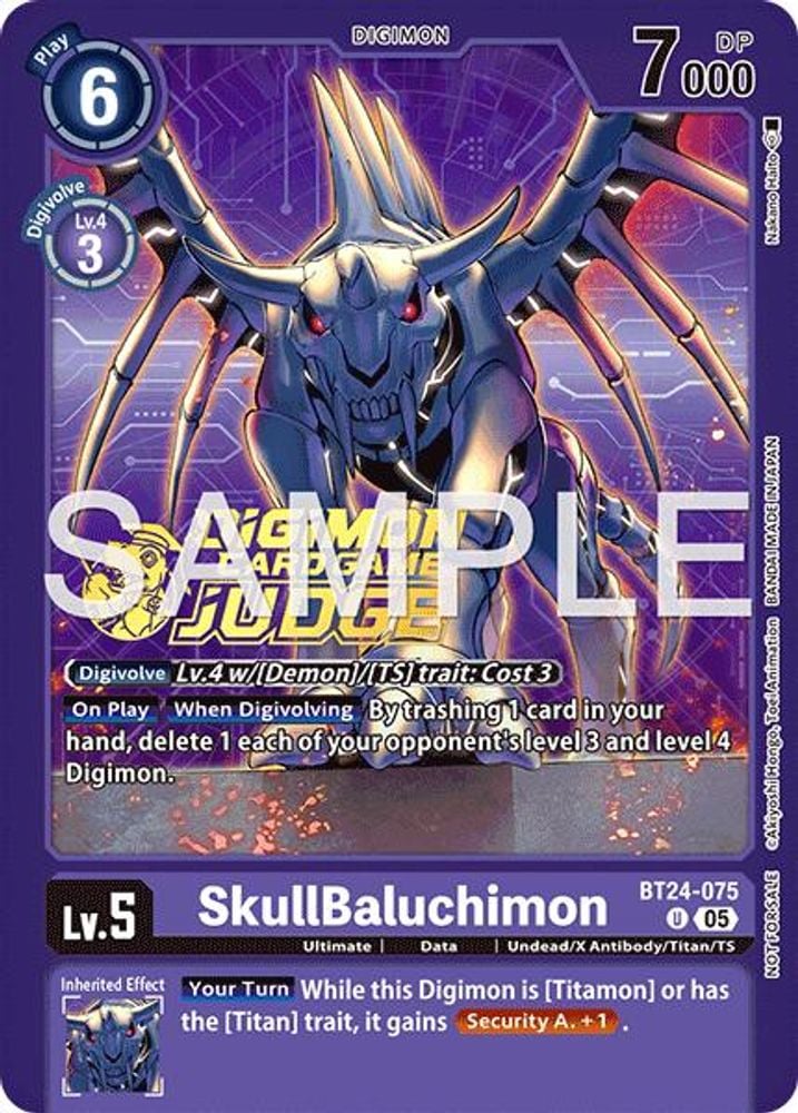 SkullBaluchimon (Judge Pack 9) (#BT24-075 U) (Time Stranger) Near Mint Foil