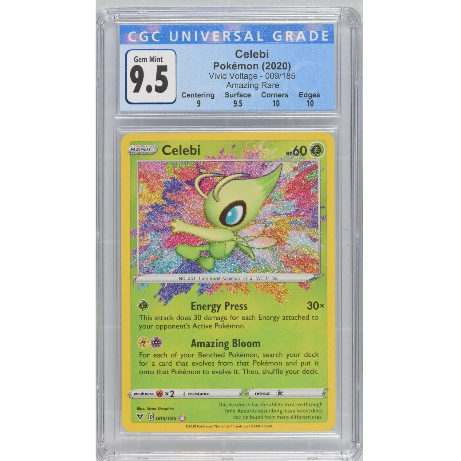 Celebi (009/185) - Amazing Rare - Vivid Voltage [CGC 9.5]