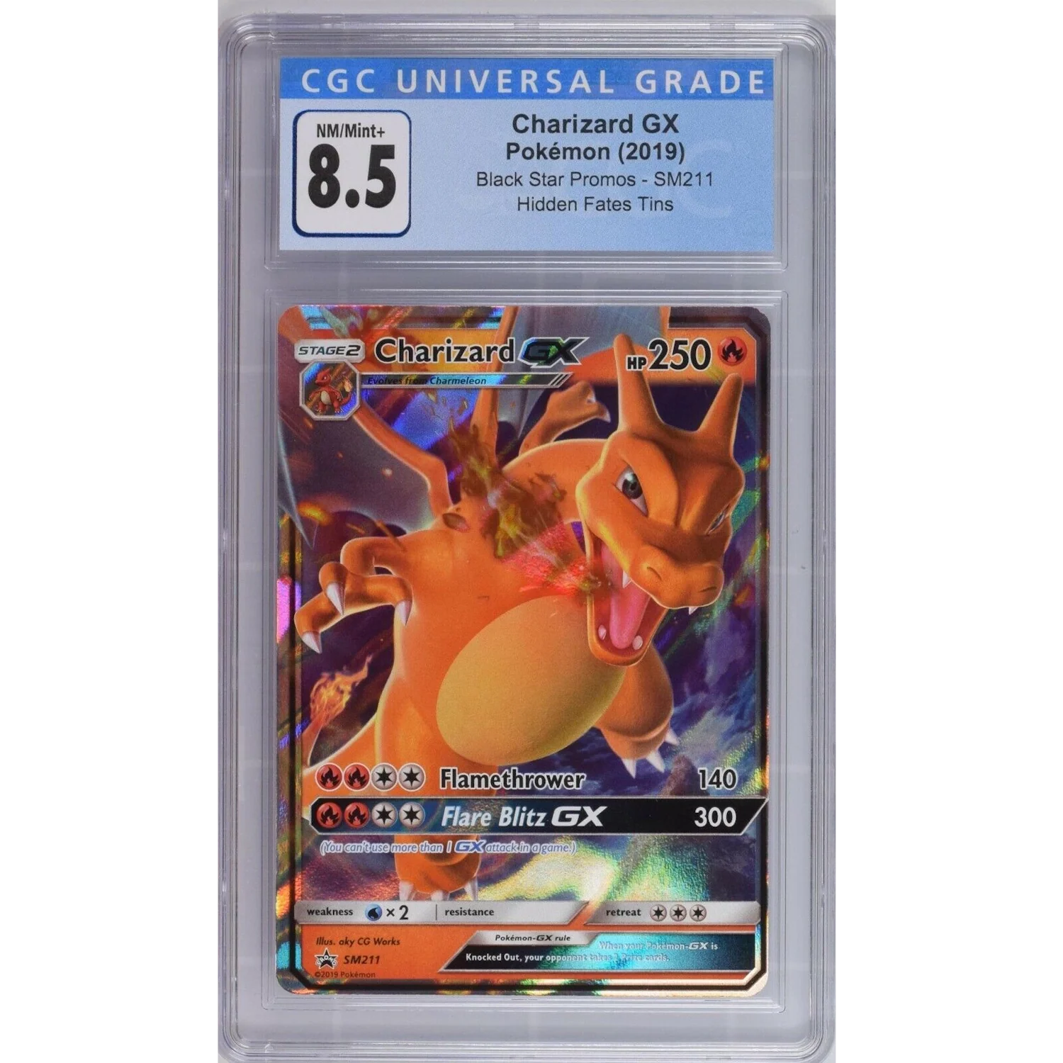 Charizard GX (SM211) - Ultra Rare - Black Star Promos [CGC 8.5]