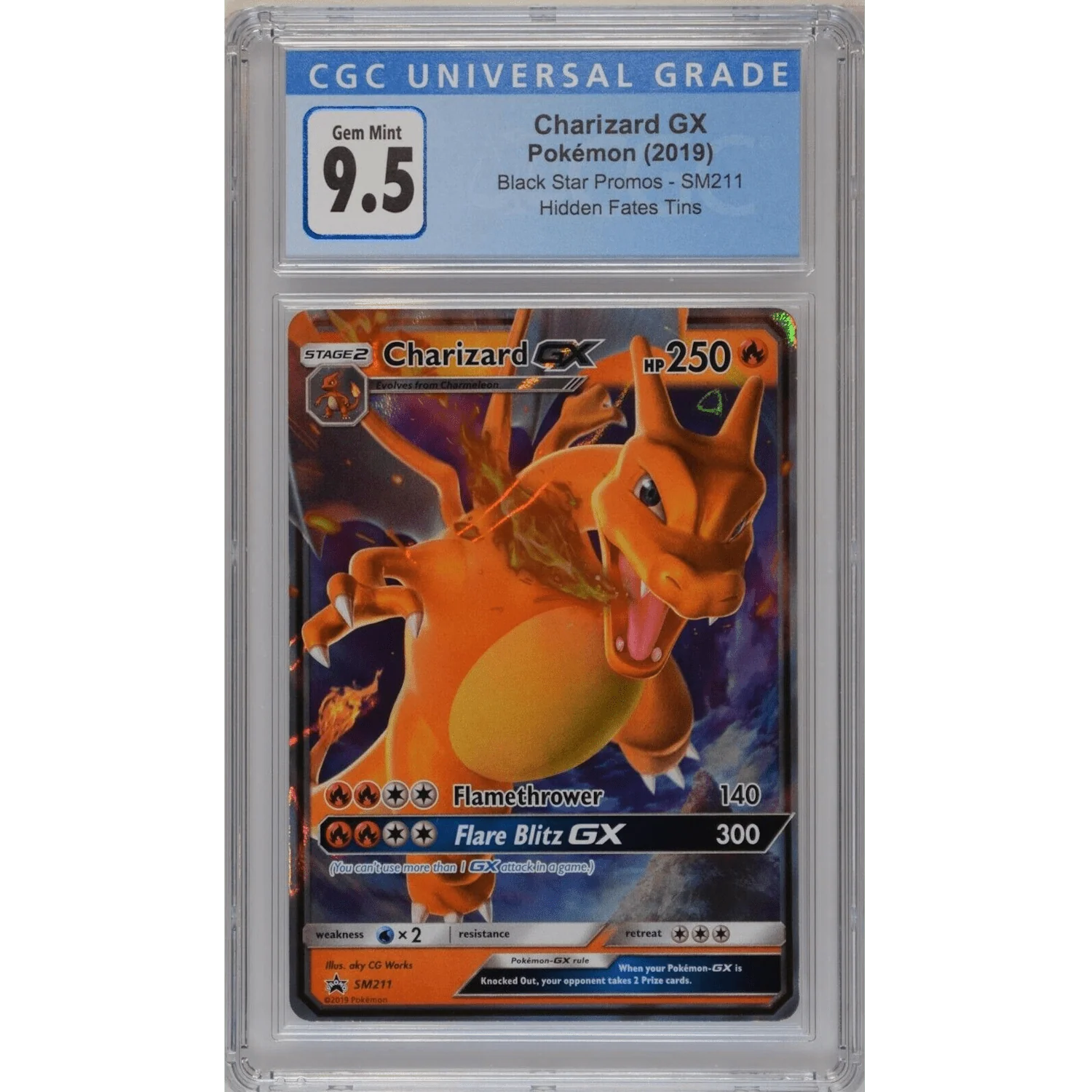 Charizard GX (SM211) - Ultra Rare - Black Star Promos [CGC 9.5]