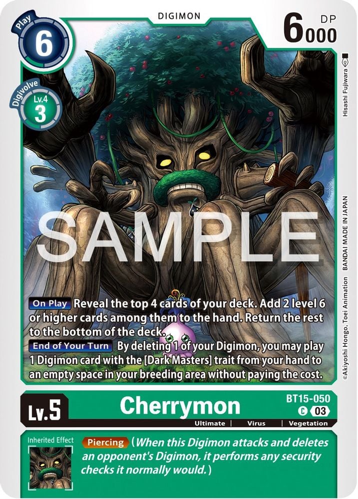 Cherrymon (#BT15-050 C) (Exceed Apocalypse) Near Mint