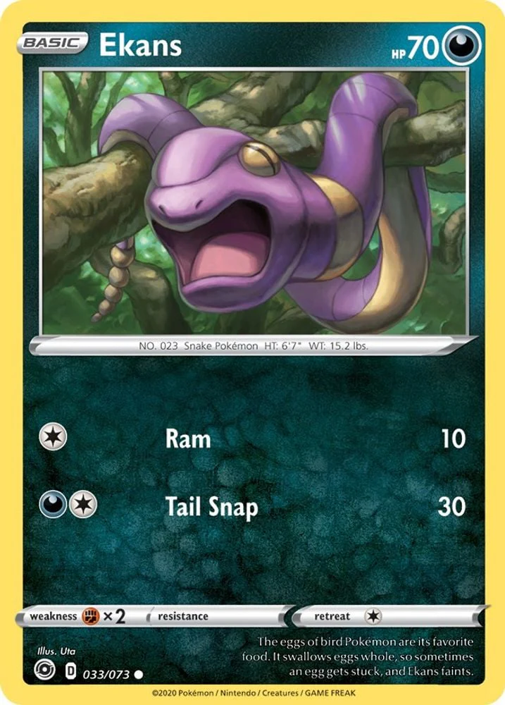 Ekans (#33/73) (Champion's Path) Near Mint Reverse Holofoil