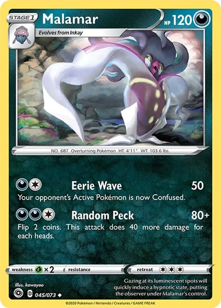 Malamar (#45/73) (Champion's Path) Near Mint Reverse Holofoil