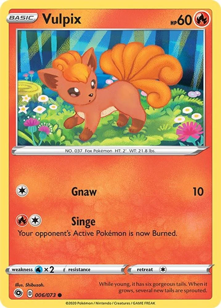 Vulpix (#06/73) (Champion's Path) Near Mint Reverse Holofoil