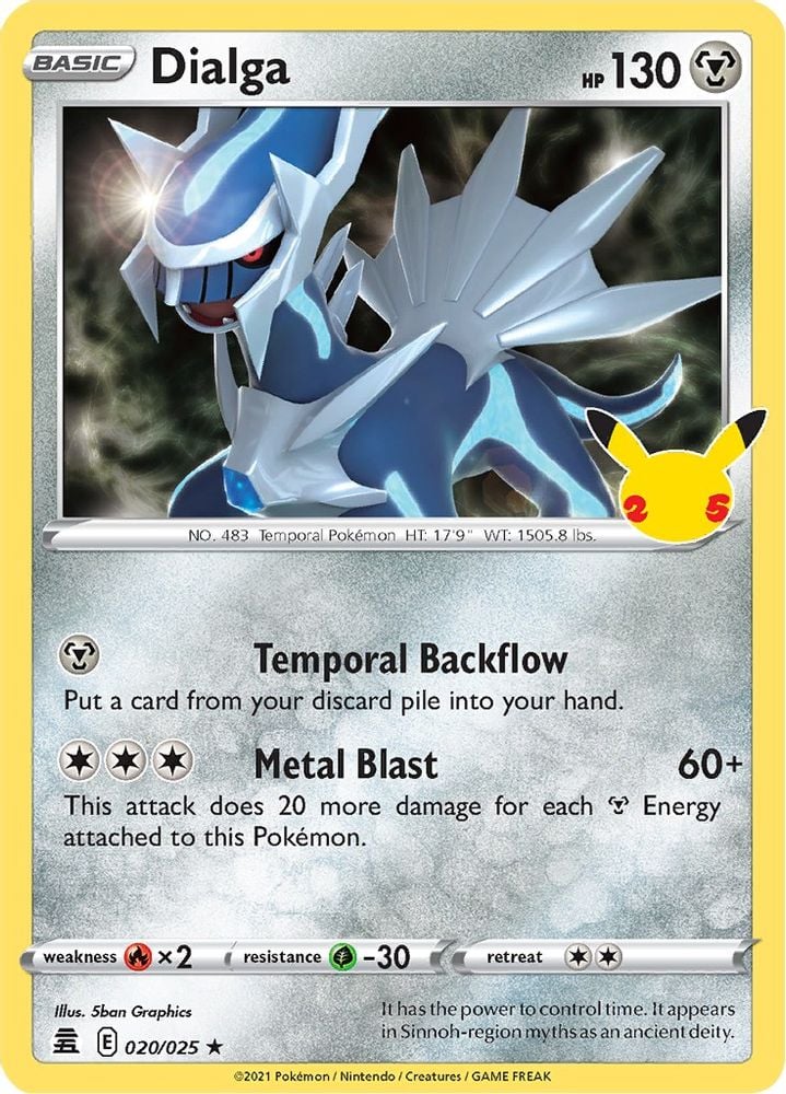 Dialga (#020/025) (Celebrations) Near Mint Holofoil