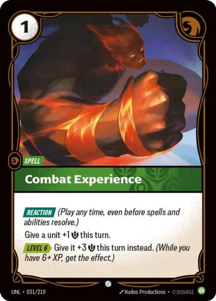 Combat Experience (#031/219) (Unleashed) Near Mint