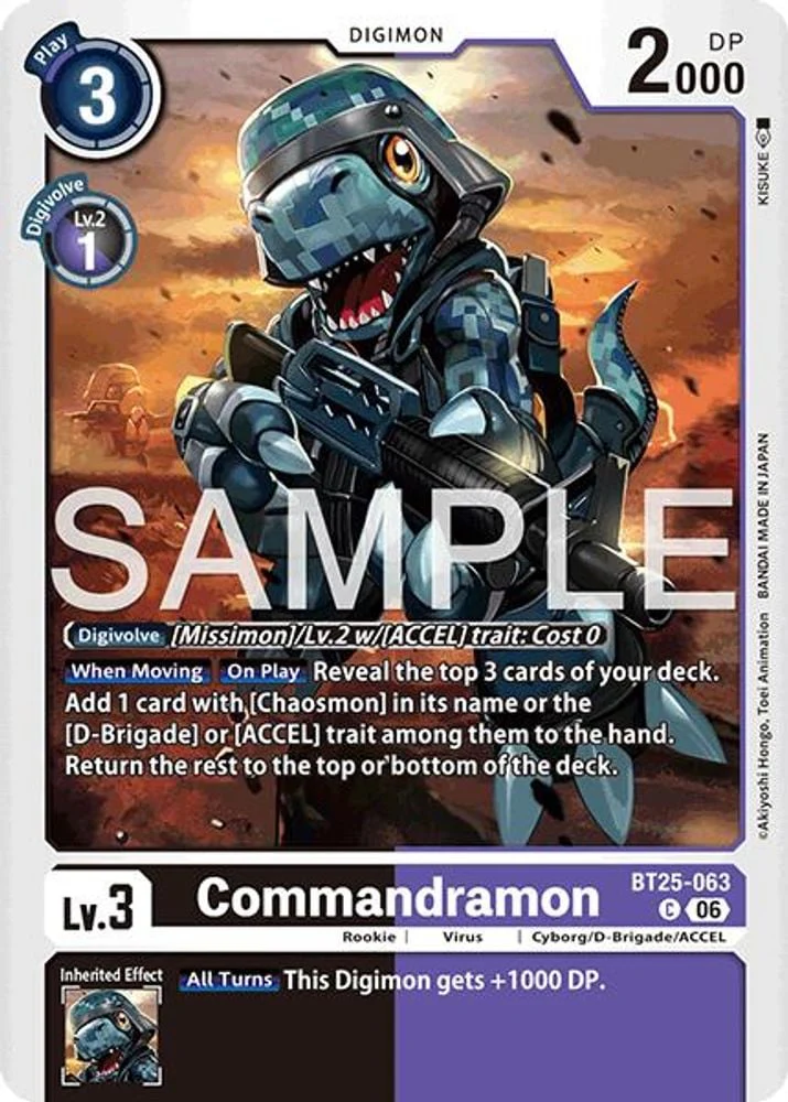 Commandramon (#BT25-063 C) (Dual Revolution) Near Mint