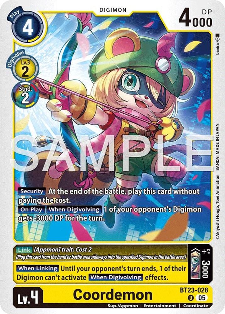 Coordemon (#BT23-028 U) (Hackers' Slumber) Near Mint