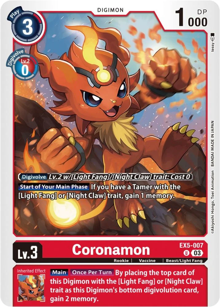 Coronamon (#EX5-007 U) (Animal Colosseum) Near Mint