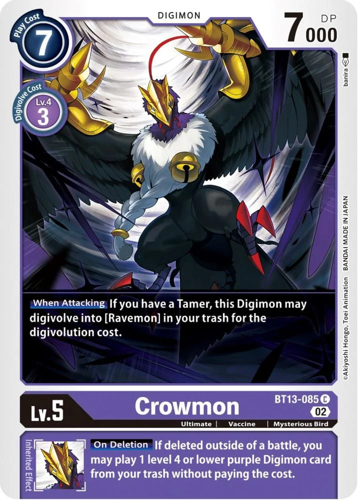 Crowmon (#BT13-085 C) (Versus Royal Knights) Near Mint