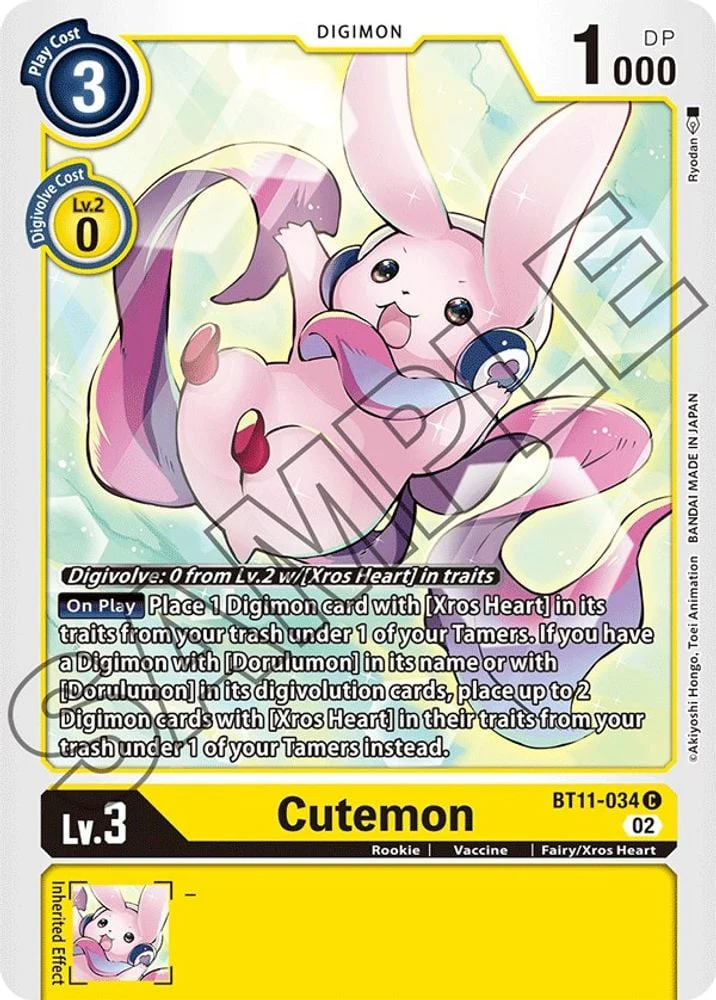 Cutemon (#BT11-034 C) (Dimensional Phase)