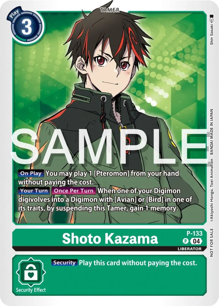 Shoto Kazama (Digimon Liberator Promotion Pack) (#P-133 P) (Digimon Promotion Cards)