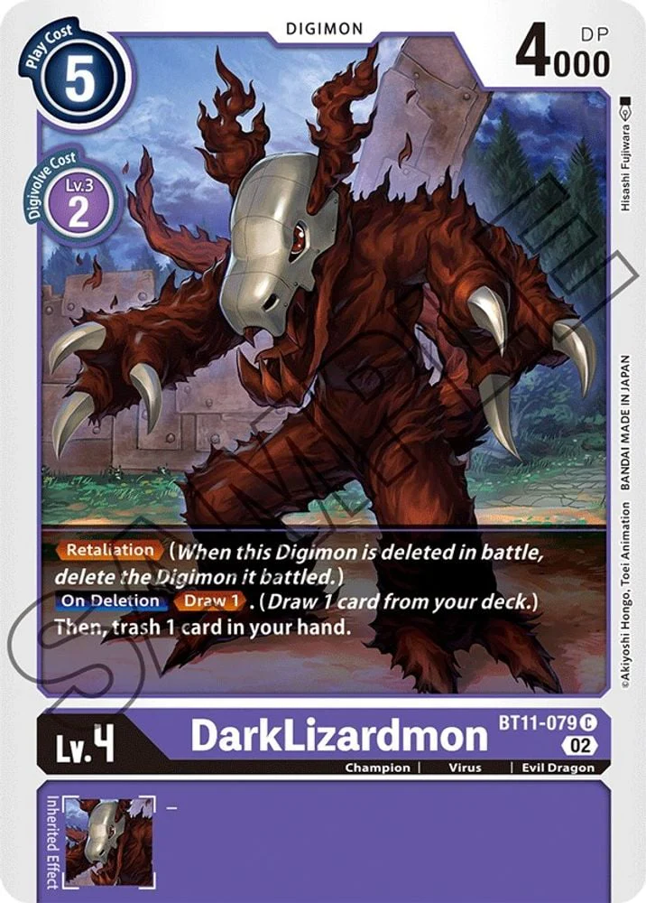 DarkLizardmon (#BT11-079 C) (Dimensional Phase) Near Mint