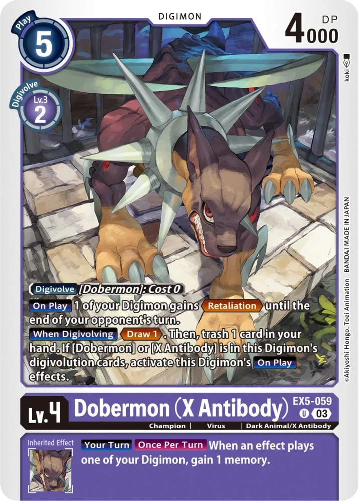Dobermon (X Antibody) (#EX5-059 U) (Animal Colosseum) Near Mint