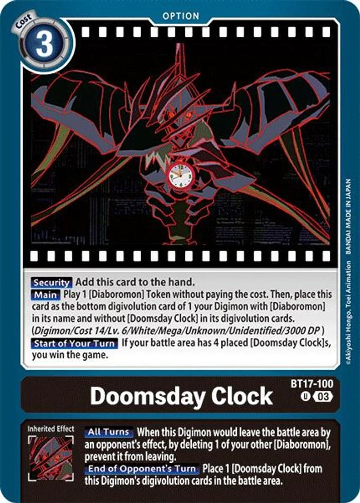 Doomsday Clock (#BT17-100 U) (Secret Crisis) Near Mint