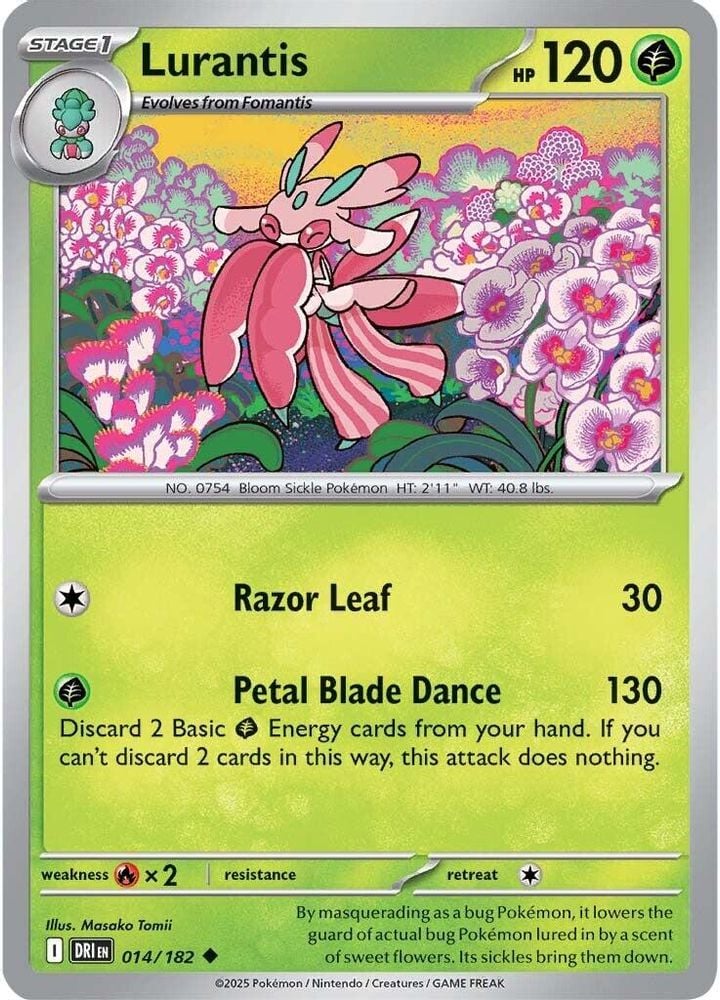 Lurantis (#014/182) (SV10: Destined Rivals) Near Mint Reverse Holofoil