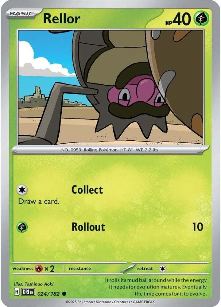 Rellor (#024/182) (SV10: Destined Rivals) Near Mint Reverse Holofoil