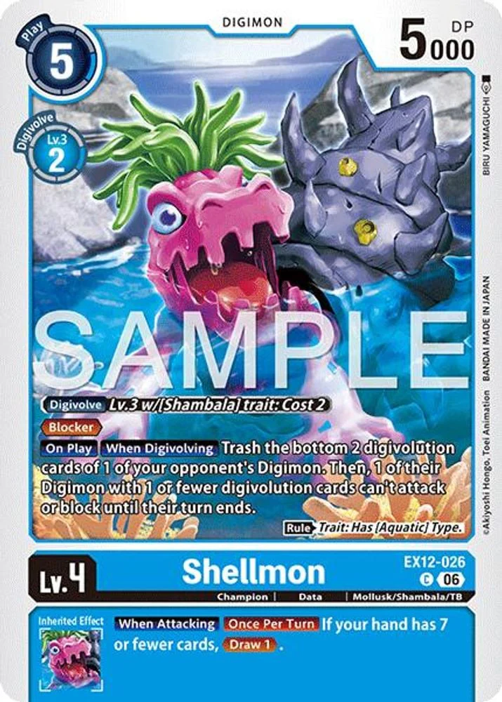 Shellmon (#EX12-026 C) (Digital World Shambala) Near Mint