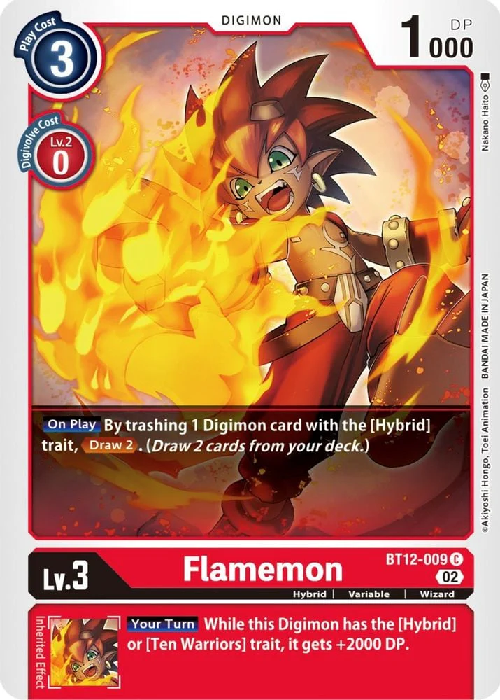 Flamemon (#BT12-009 C) (Across Time) Near Mint