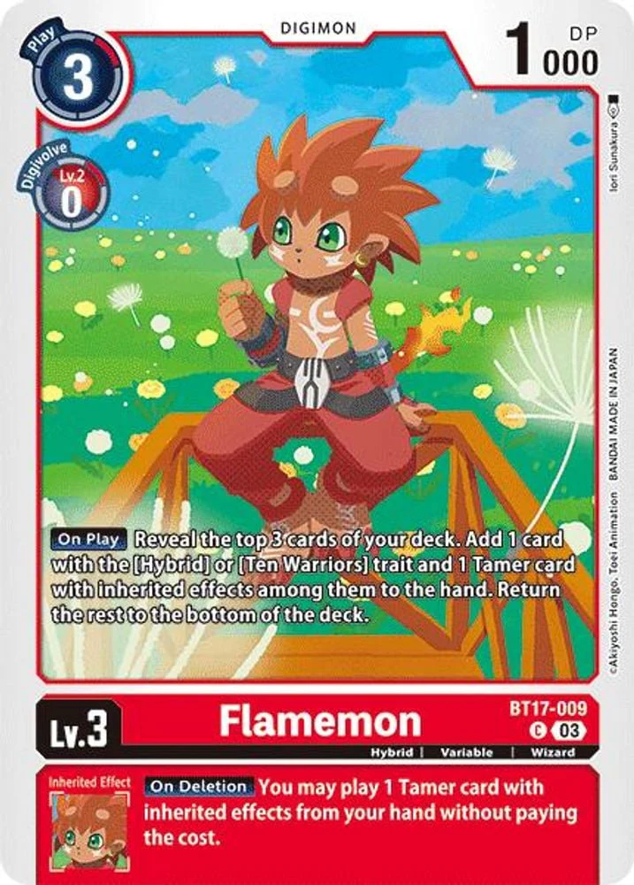 Flamemon (#BT17-009 C) (Secret Crisis) Near Mint