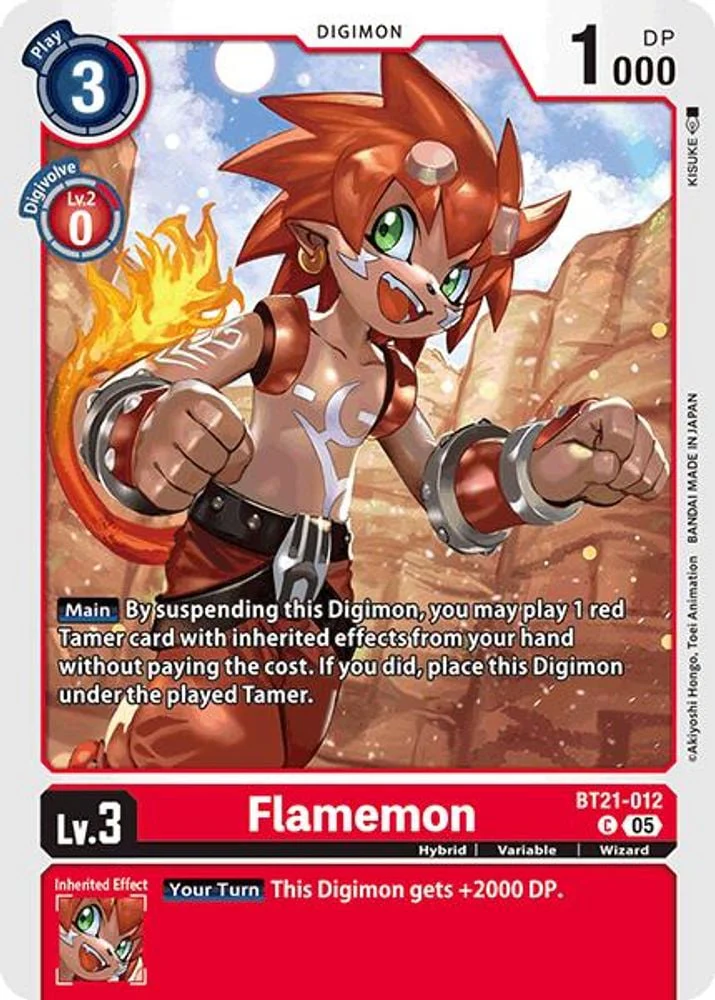 Flamemon (#BT21-012 C) (World Convergence) Near Mint
