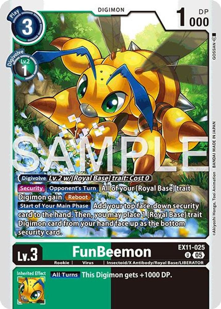 FunBeemon (#EX11-025 U) (Dawn of Liberator) Near Mint