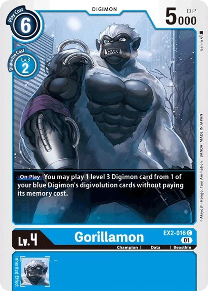 Gorillamon (#EX2-016 C) (Digital Hazard) Near Mint