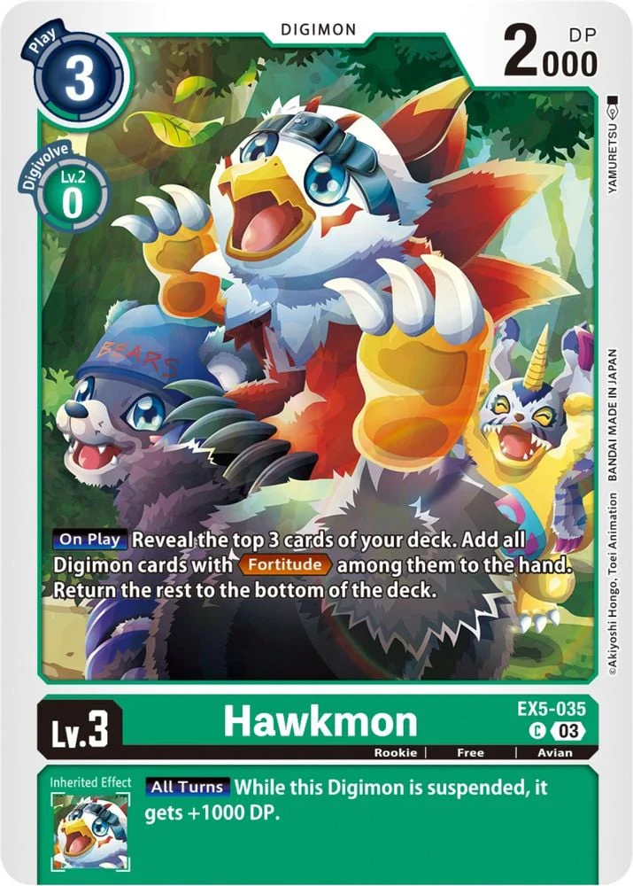 Hawkmon (#EX5-035 C) (Animal Colosseum) Near Mint