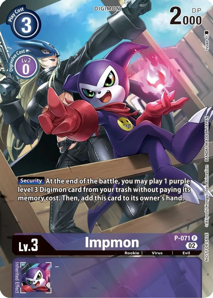Impmon - P-071 (Official Tournament Pack Vol.10) (#P-071 P) (Digimon Promotion Cards) Near Mint Foil