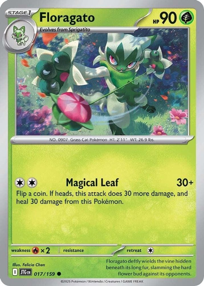 Floragato (#017/159) (SV09: Journey Together) Near Mint Reverse Holofoil
