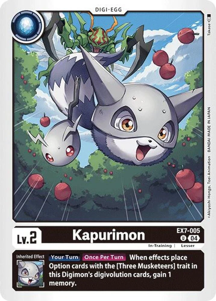 Kapurimon (#EX7-005 U) (Digimon LIBERATOR) Near Mint