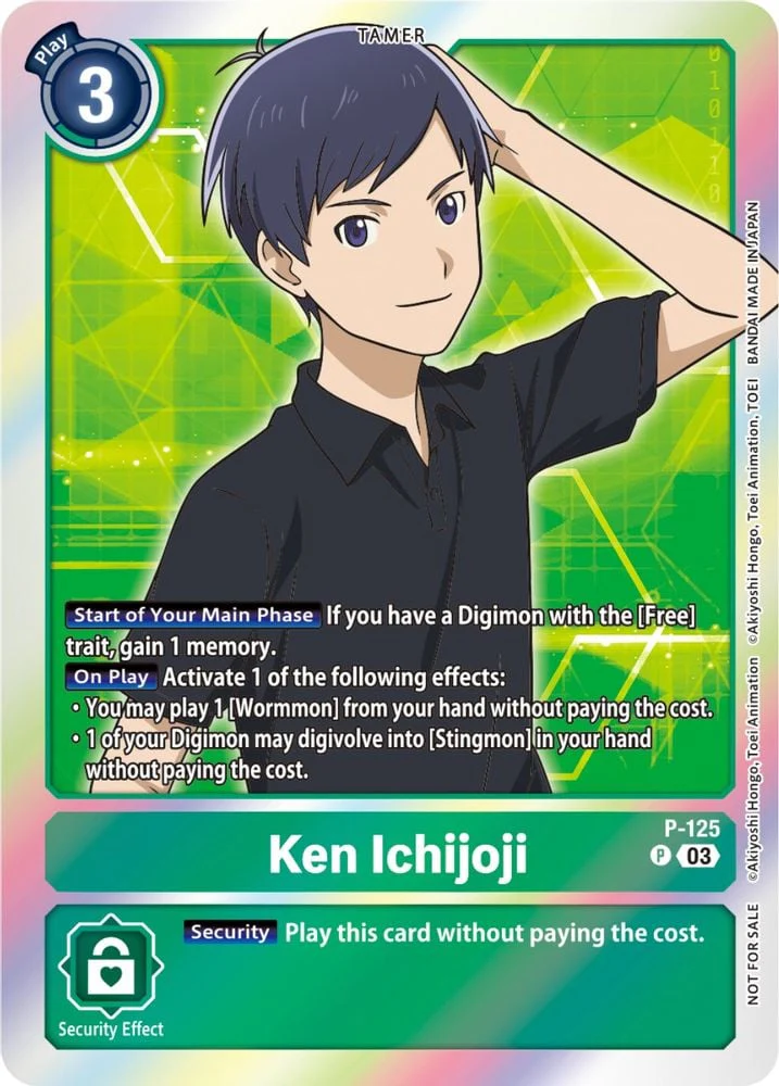 Ken Ichijoji - P-125 (Tamer Party Pack -The Beginning- Ver. 2.0) (#P-125 P) (Digimon Promotion Cards)
