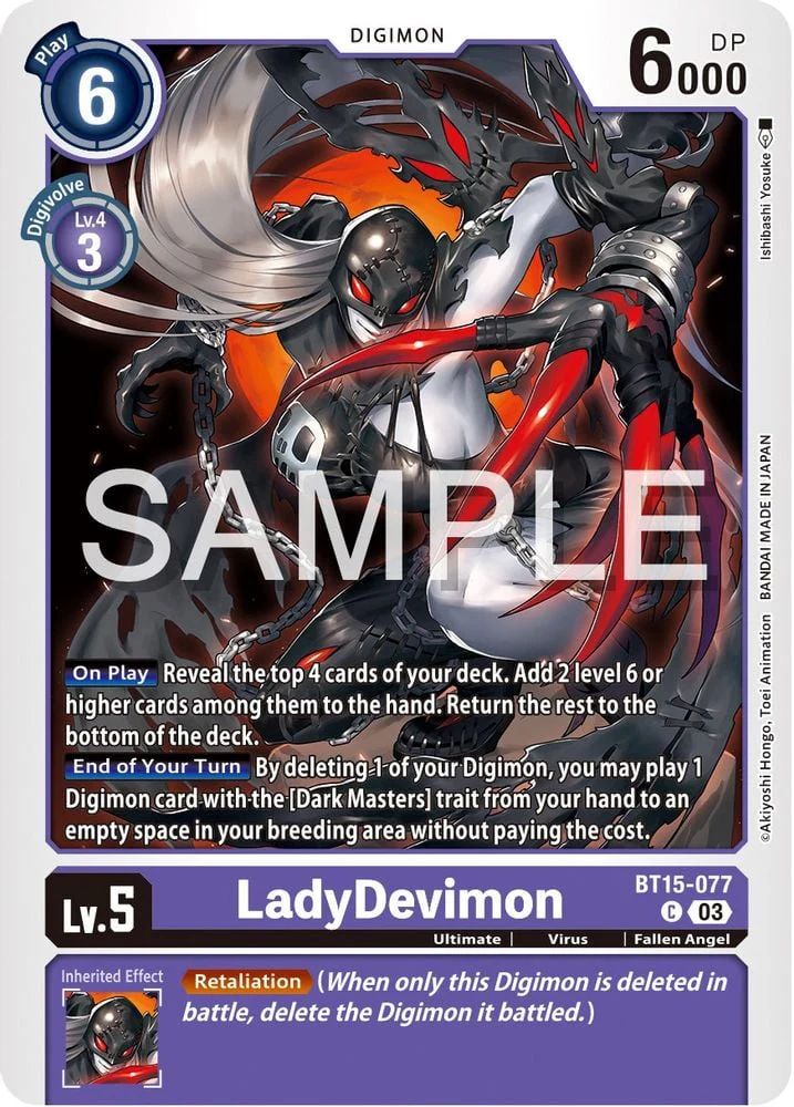 LadyDevimon (#BT15-077 C) (Exceed Apocalypse) Near Mint