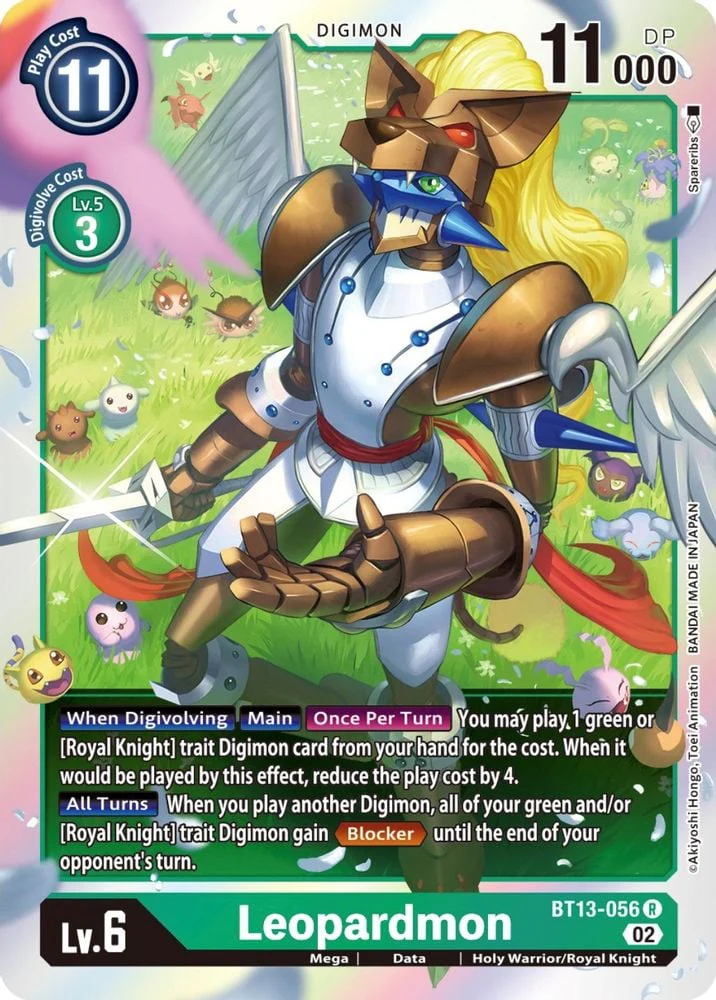 Leopardmon (#BT13-056 R) (Versus Royal Knights) Near Mint Foil