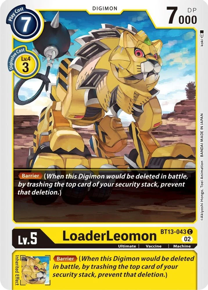 LoaderLeomon (#BT13-043 C) (Versus Royal Knights) Near Mint