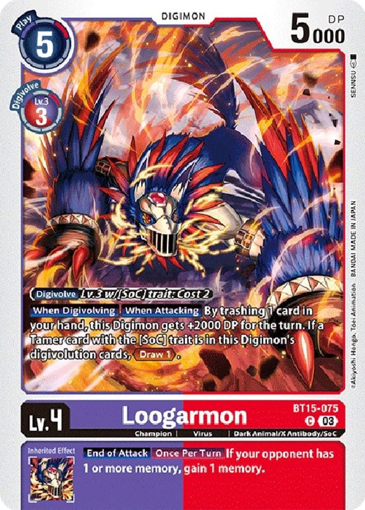Loogarmon (#BT15-075 C) (Exceed Apocalypse) Near Mint