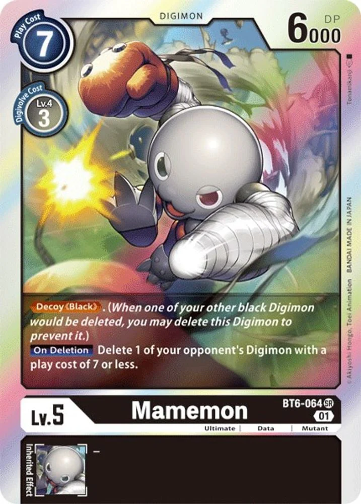 Mamemon (#BT6-064 SR) (Double Diamond) Near Mint Foil
