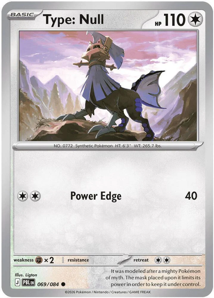 Type: Null (#069/084) (ME05: Pitch Black) Near Mint
