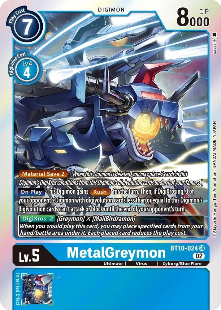 MetalGreymon (#BT10-024 SR) (Xros Encounter) Near Mint Foil