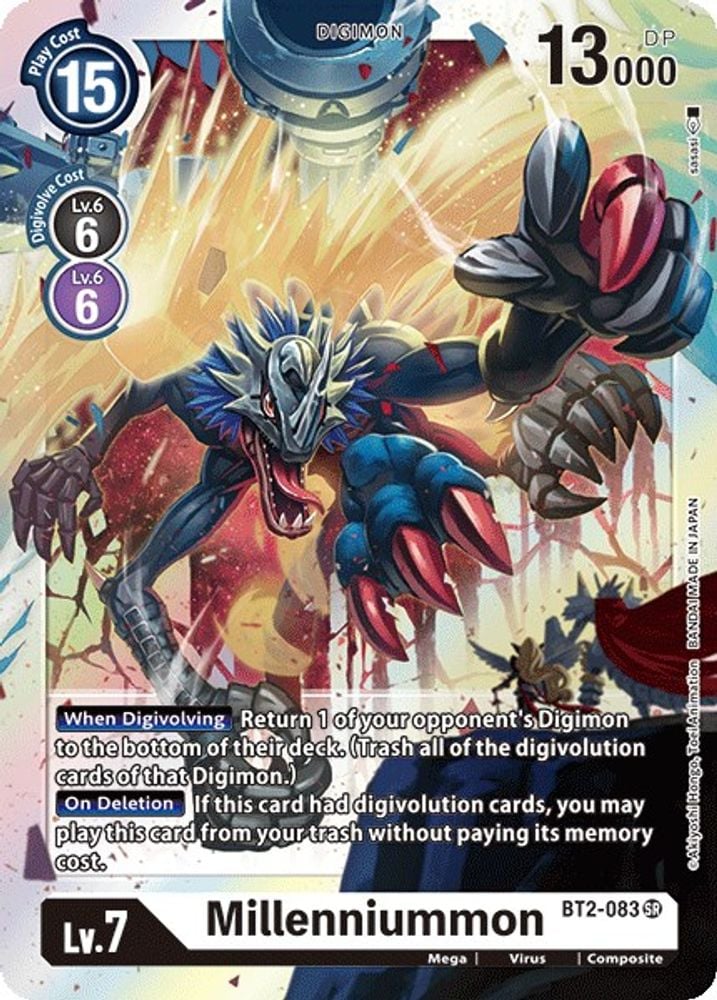 Millenniummon (#BT2-083 SR) (Release Special Booster 1.0) Near Mint Foil