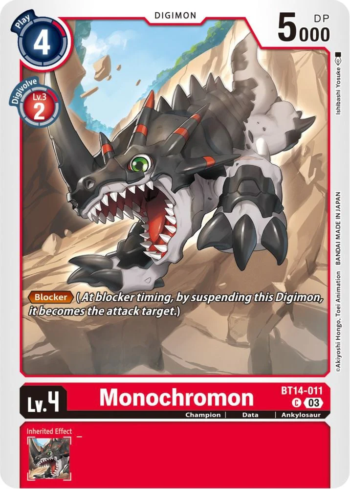Monochromon (#BT14-011 C) (Blast Ace) Near Mint