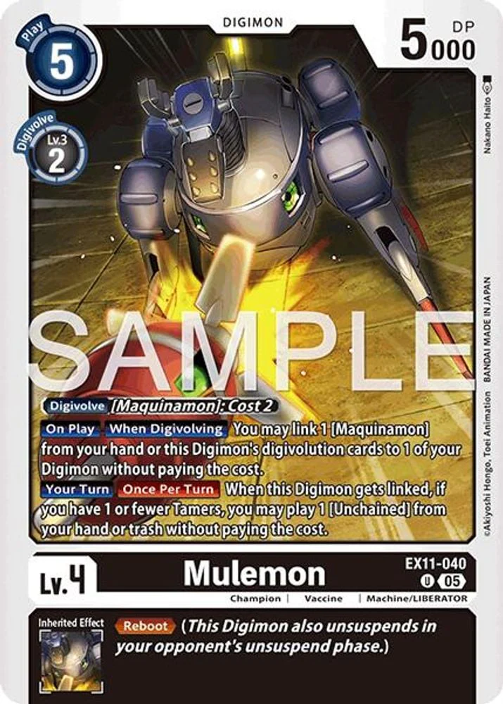 Mulemon (#EX11-040 U) (Dawn of Liberator) Near Mint