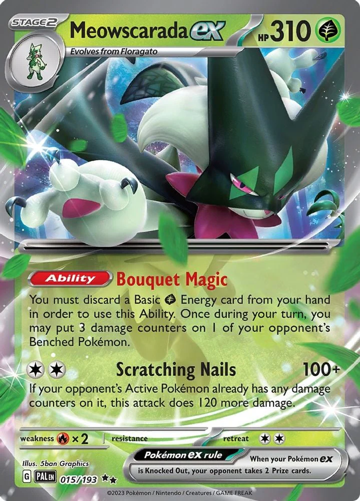 Meowscarada ex 015 193 (#015/193) (SV02: Paldea Evolved) Near Mint Holofoil