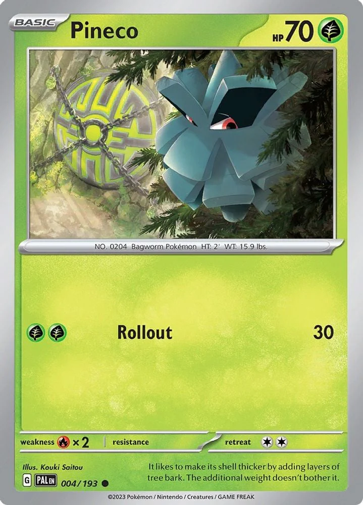 Pineco (#004/193) (SV02: Paldea Evolved) Near Mint Reverse Holofoil