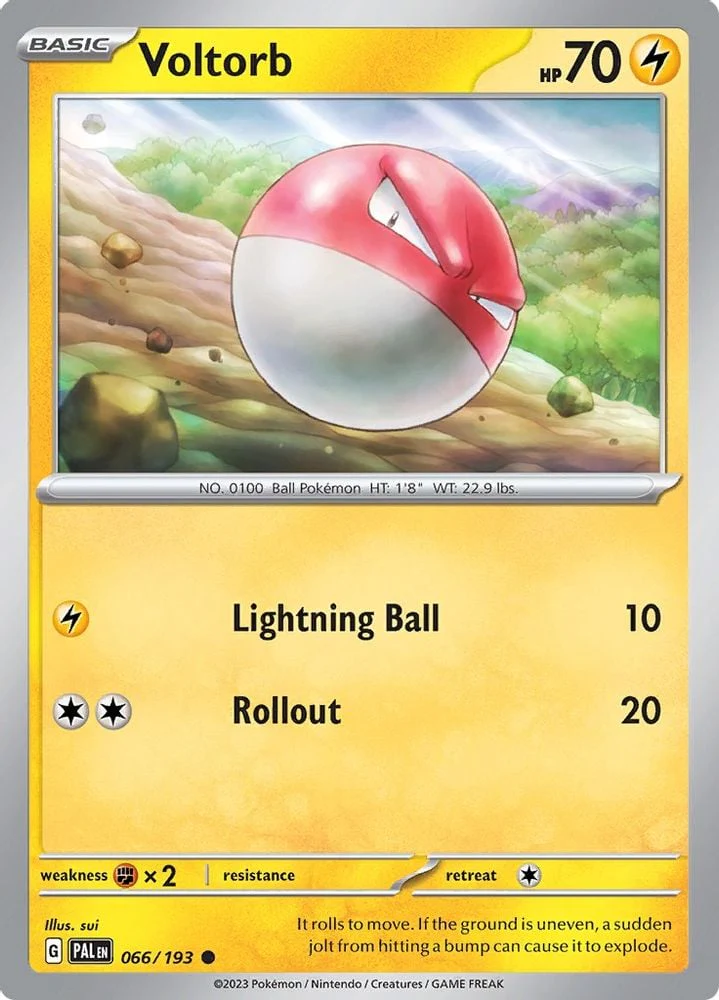 Voltorb (#066/193) (SV02: Paldea Evolved) Near Mint Reverse Holofoil