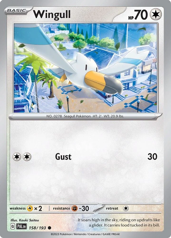 Wingull (#158/193) (SV02: Paldea Evolved) Near Mint Reverse Holofoil