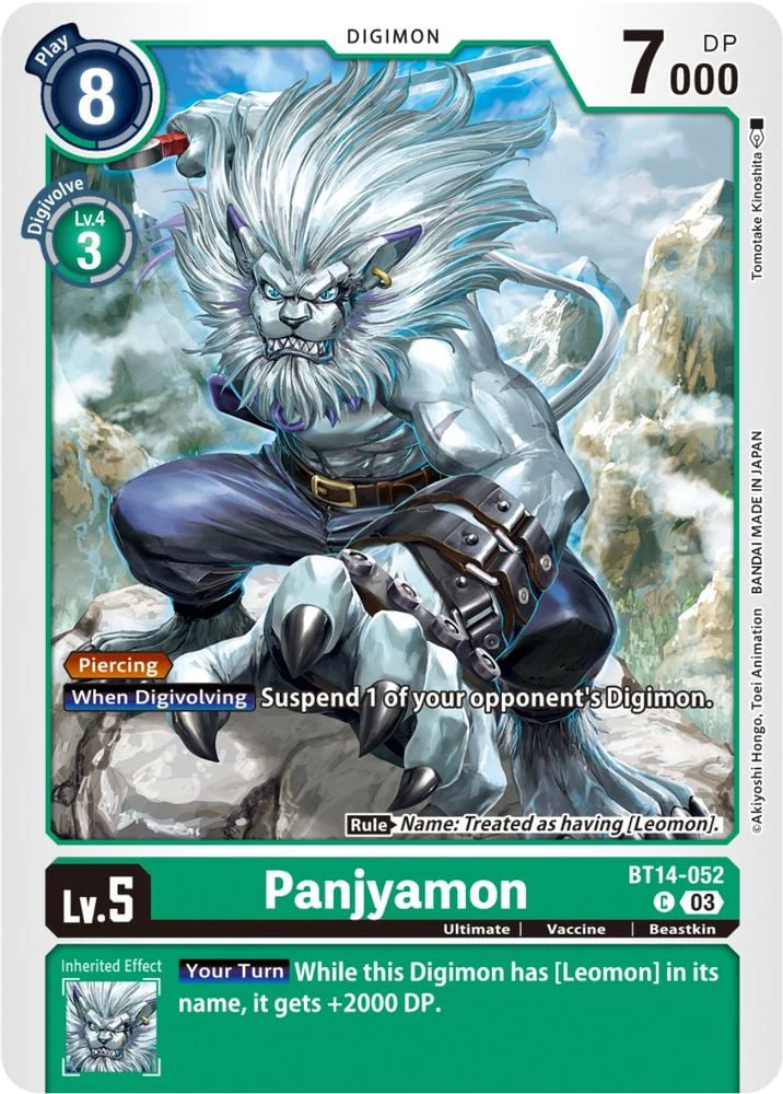 Panjyamon (#BT14-052 C) (Blast Ace) Near Mint