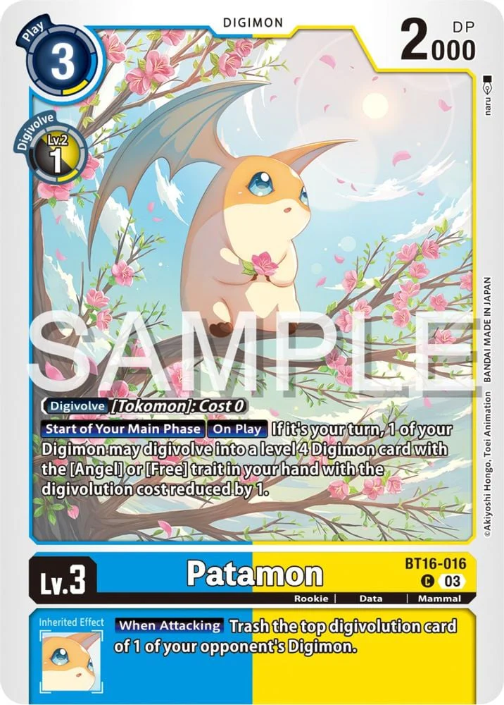Patamon (#BT16-016 C) (Beginning Observer) Near Mint