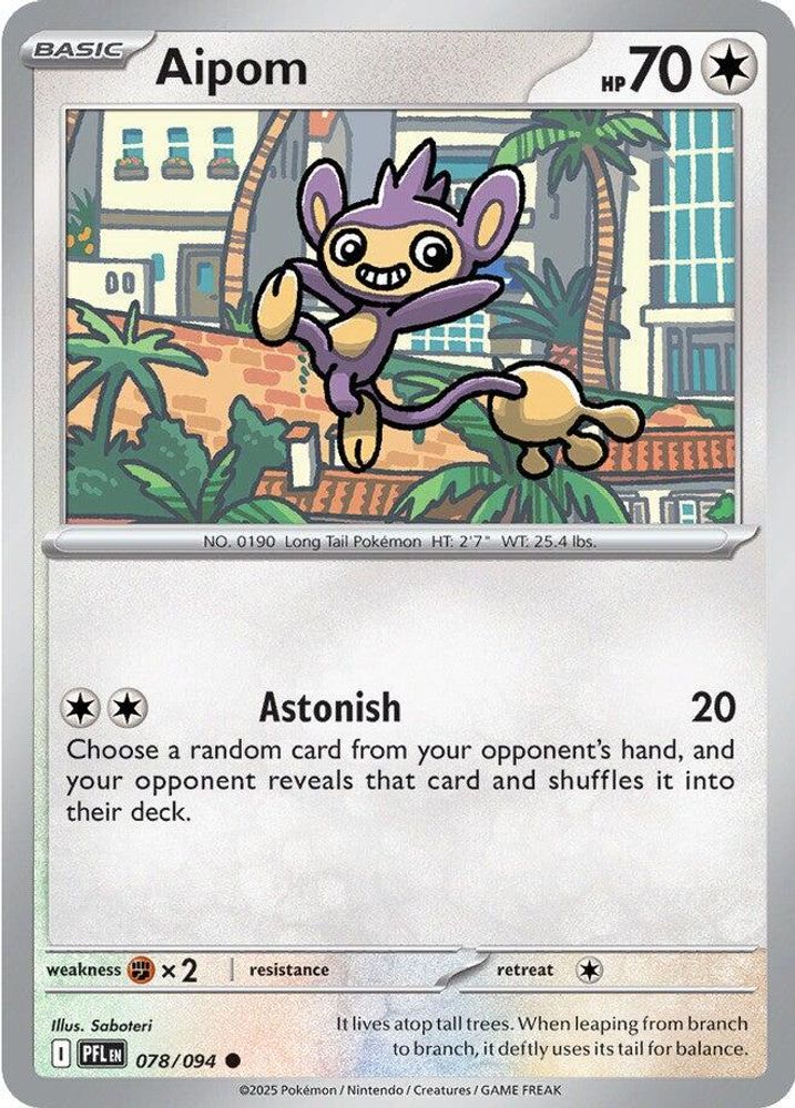Aipom (#078/094) (ME02: Phantasmal Flames) Near Mint Reverse Holofoil
